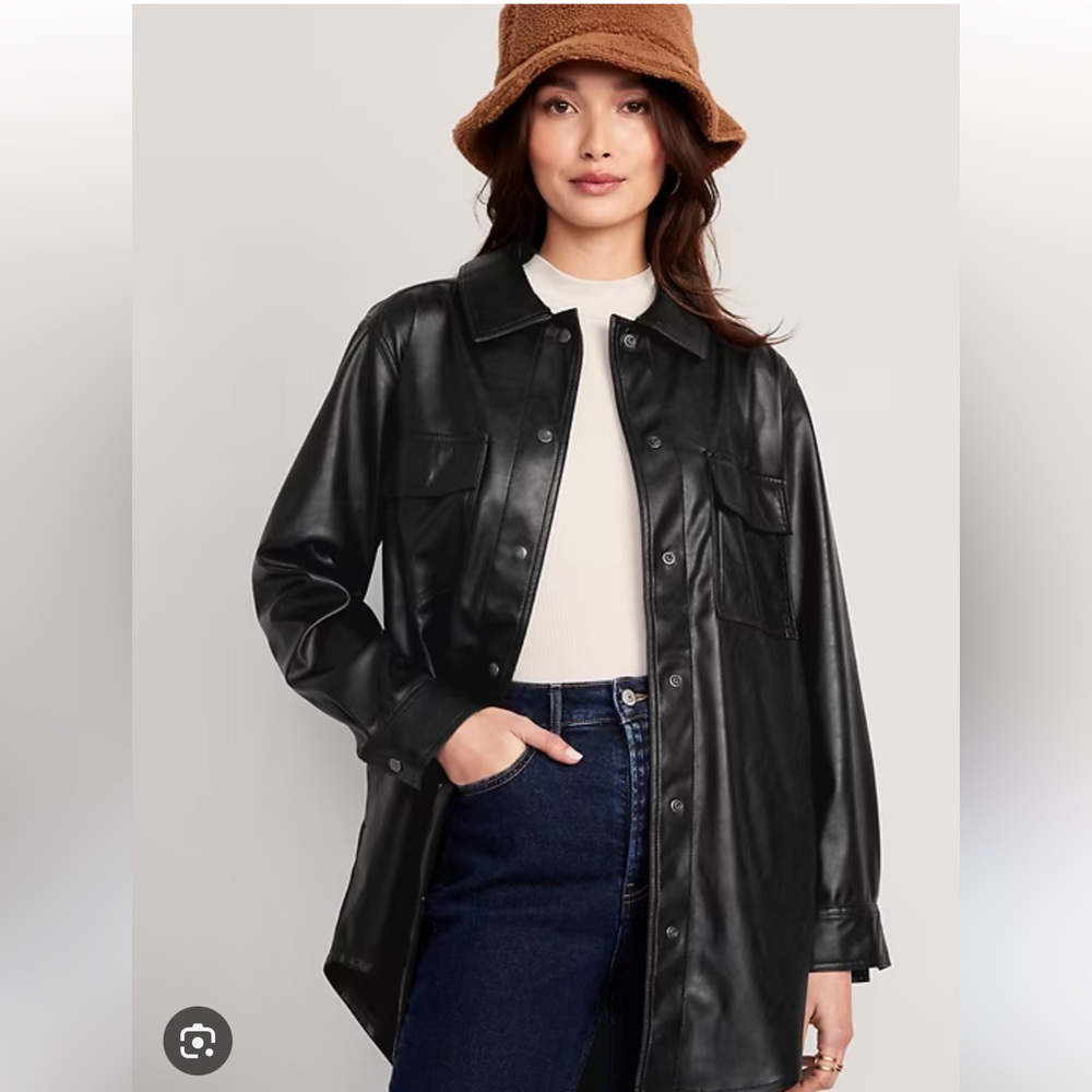 Old Navy leather jacket soft NEW WITHOUT TAGS!
